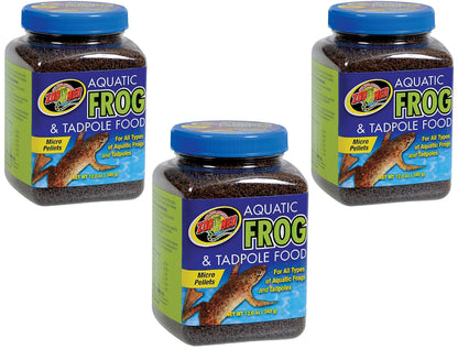 Zoo Med Aquatic Frog and Tadpole Food, 12 Ounces Each, Made in The USA (12 Ounces)