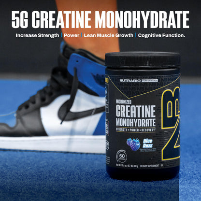 NutraBio Pure Micronized Creatine Monohydrate Powder Supplement, Unflavored, (300 g) - Supports Bulk Muscle Energy, Recovery, and Strength - HPLC Tested Creatine Powder Supplement for Men and Women