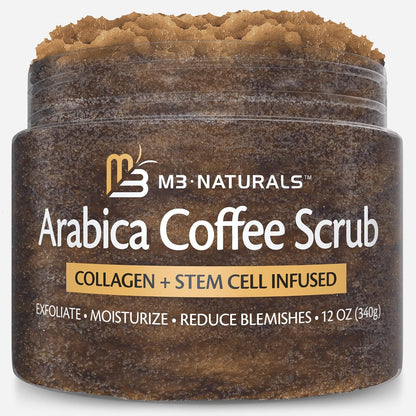 Arabica Coffee Foot Hand and Body Scrub & Anti Cellulite Massage Oil and Firm Dry Brush Kit