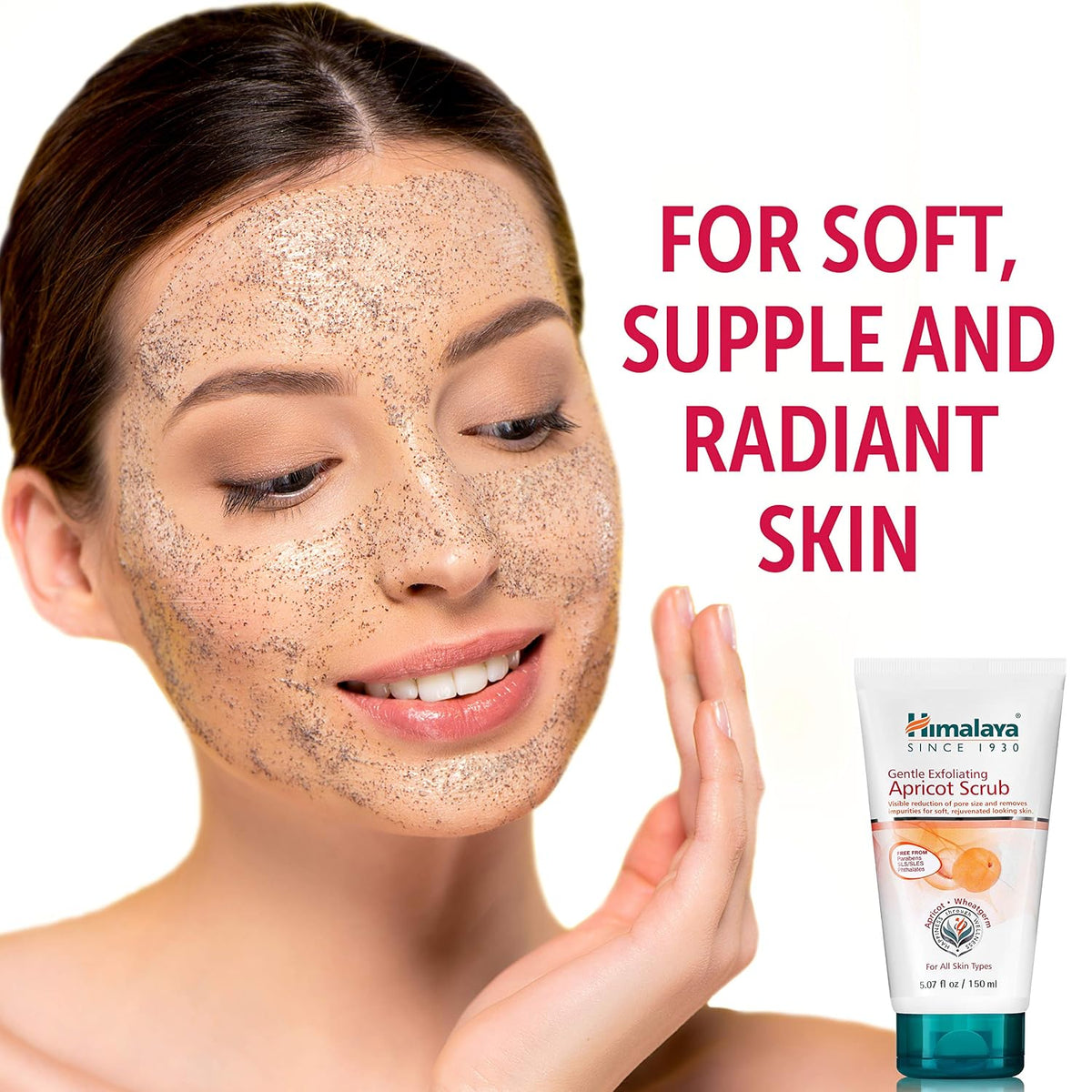 Himalaya Gentle Exfoliating Apricot Face Scrub for Deep Cleansing, 150 ml