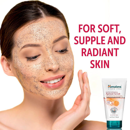 Himalaya Gentle Exfoliating Apricot Face Scrub for Deep Cleansing, 150 ml