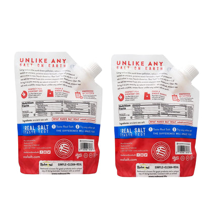 REDMOND Real Sea Salt - Natural Unrefined Gluten Free Fine, 26 Ounce Pouch (1 Pack)