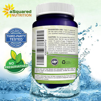 aSquared Nutrition Apigenin 50mg & L-Theanine 200mg - 120 Capsules - Apigenin Supplement Pills for Sleep and Relaxation - Natural Bioflavonoid Extract Found in Chamomile Tea | Apigenin Supplement Pills for Relaxation - Natural Bioflavonoid Extract Powder