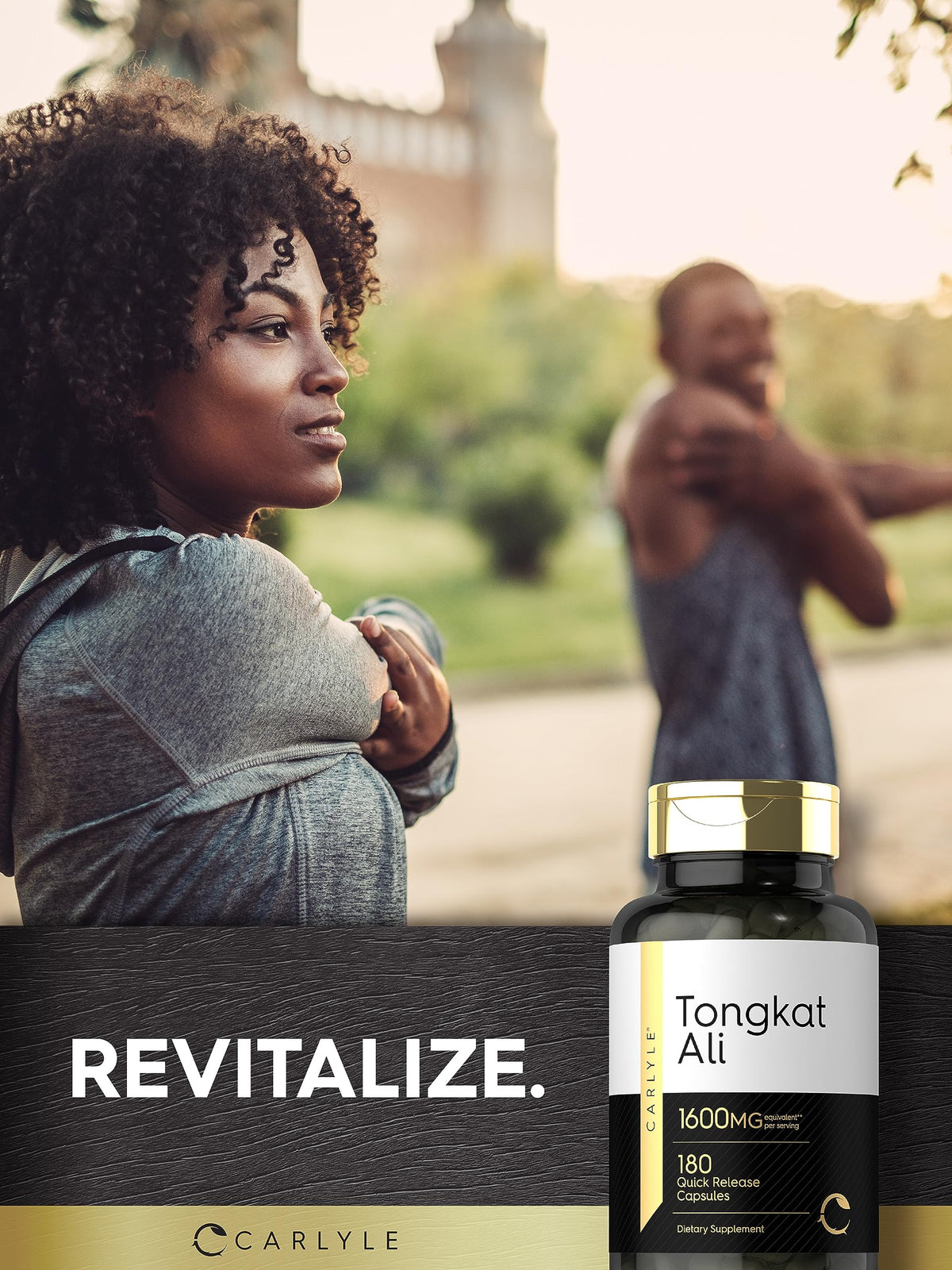 Carlyle Tongkat Ali | 180 Quick Release Capsules | 1,600mg | Non-GMO and Gluten Free