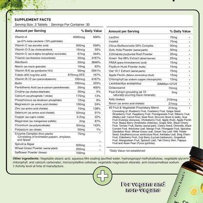 Future Kind Multivitamin Bundle - Vegan Complete Multivitamin and Vegan Essential Multivitamin - Vegan Vitamin B12, Omega 3, and Vitamin D3 - Complete Multivitamin, 42 Vitamins in 1 for Men and Women