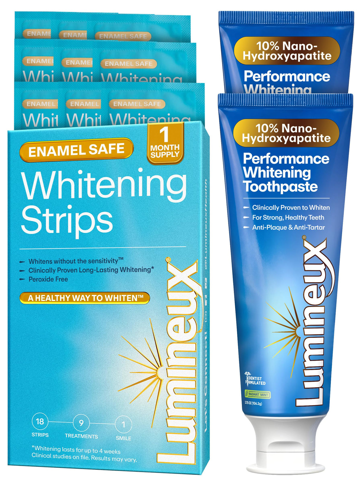 Lumineux 10% Nano Hydroxyapatite Whitening Toothpaste, 3.75 oz