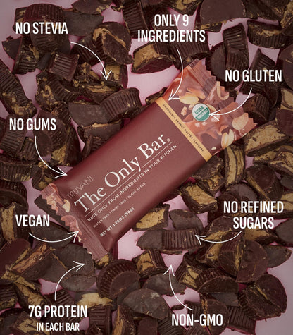 Truvani Plant Based Snack Bars | Variety | 12 Pack | Vegan | 5-8g Protein | USDA Organic and Vegan | Dairy, Soy, and Gluten Free | Individually Wrapped
