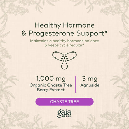 Gaia Herbs Vitex Berry (Chaste Tree) - Supports Hormone Balance & Fertility