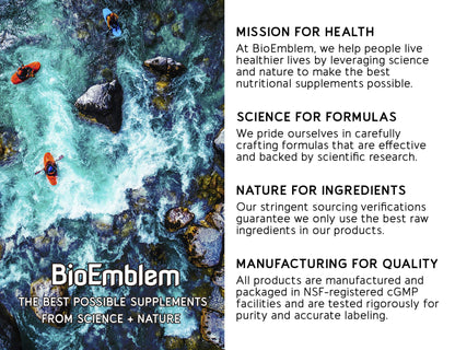 BioEmblem Turmeric Curcumin Supplement with BioPerine | Joint Support & Heart Health | with Organic Turmeric Powder & 95% Curcuminoids Extract | California Made, Non-GMO, 30-Day Supply