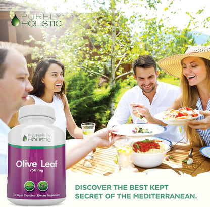 Olive Leaf Extract Capsules 750mg, 4 Month Supply, 20% Oleuropein, Vegan | High-Strength Antioxidant Support for Immune Health, Extracted from Egyptian Olive Leaves, Non-GMO, Once-Daily, 120 Capsules