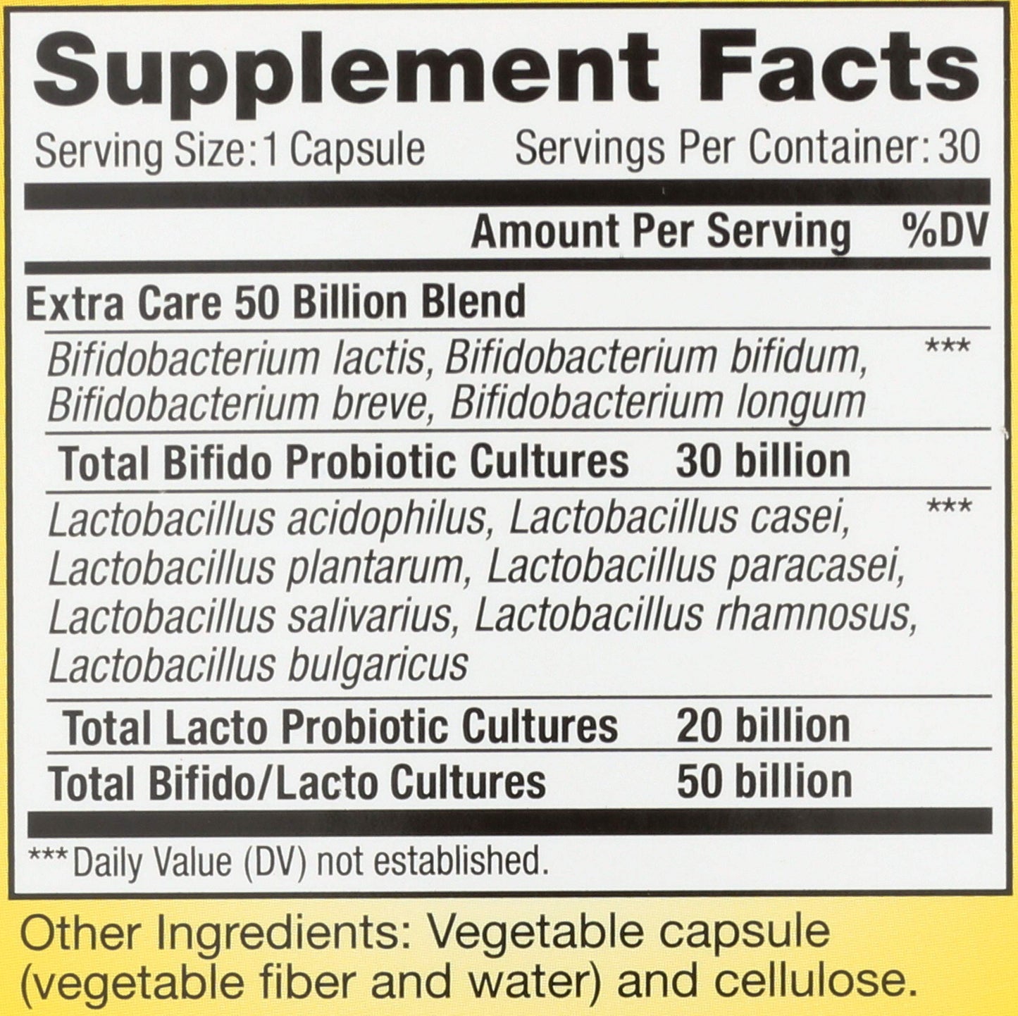 Renew Life Extra Care Digestive Probiotic 50 Billion CFU | 90 Vegetarian Capsules | Supports Digestive, Immune & Respiratory Health | Dairy, Soy and Gluten Free Supplement