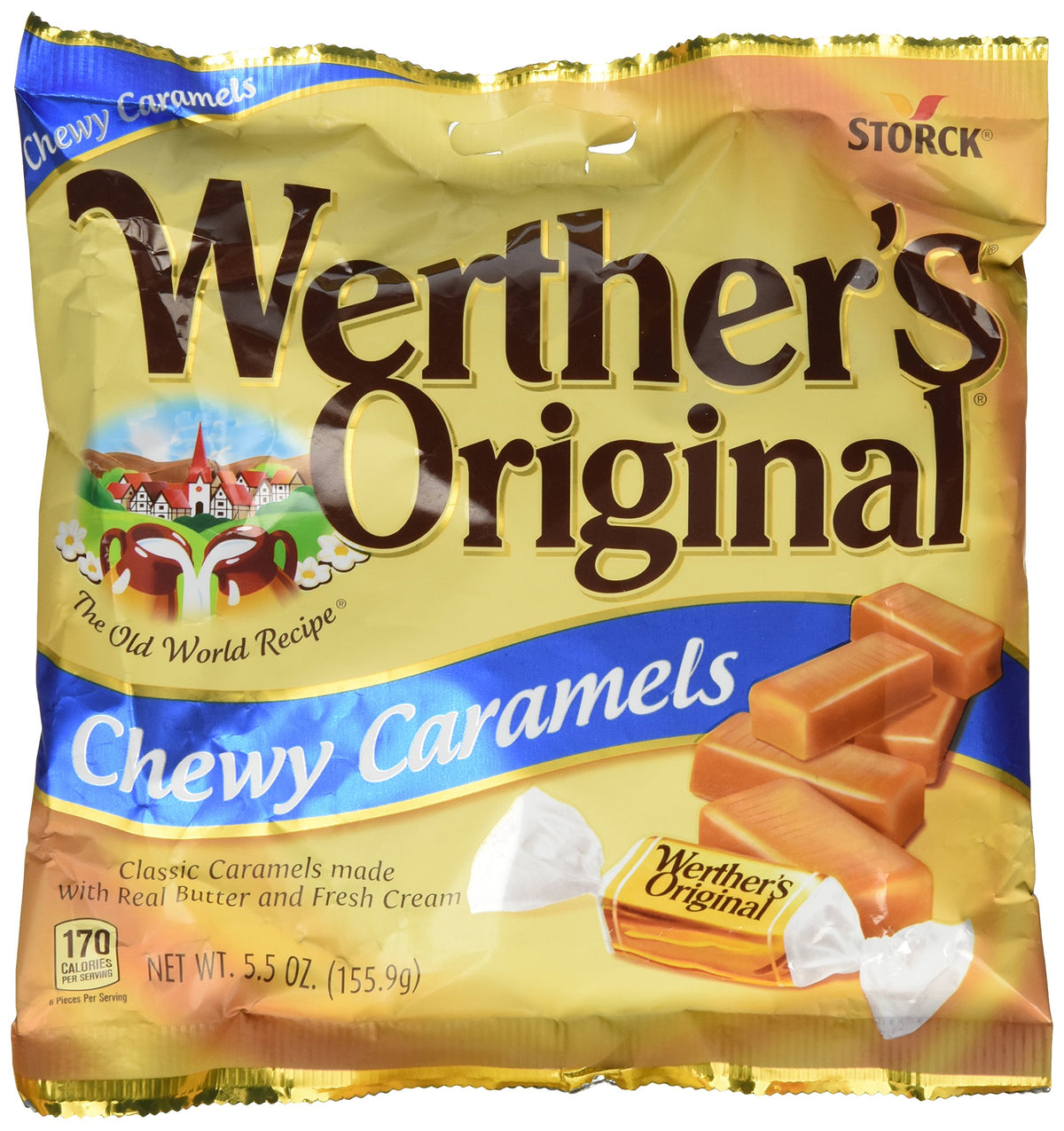 Werther's Original Sugar Free Hard Candies 1.46 Oz (3 Pack)