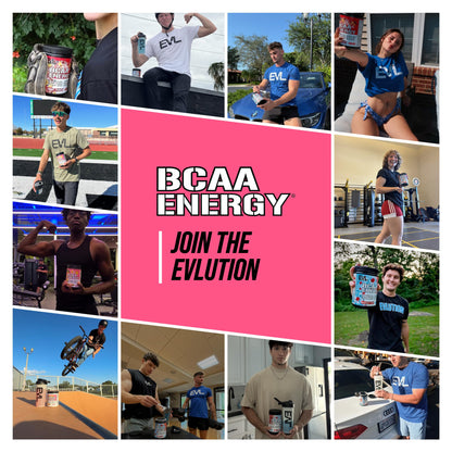 Evlution EVL BCAAs Amino Acids Powder - BCAA Energy Pre Workout Powder for Muscle Recovery Lean Growth and Endurance - Rehydrating Post Workout Recovery Drink with Natural Caffeine - Pink Lemonade