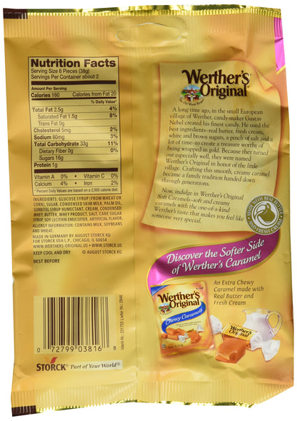 Werther's Original Sugar Free Hard Candies 1.46 Oz (3 Pack)