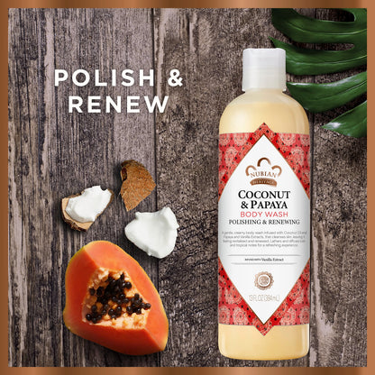 Nubian Heritage Body Wash Goats Milk and Chai Soothing & Hydrating Body Cleanser Made with Fair Trade Shea Butter, 13 oz