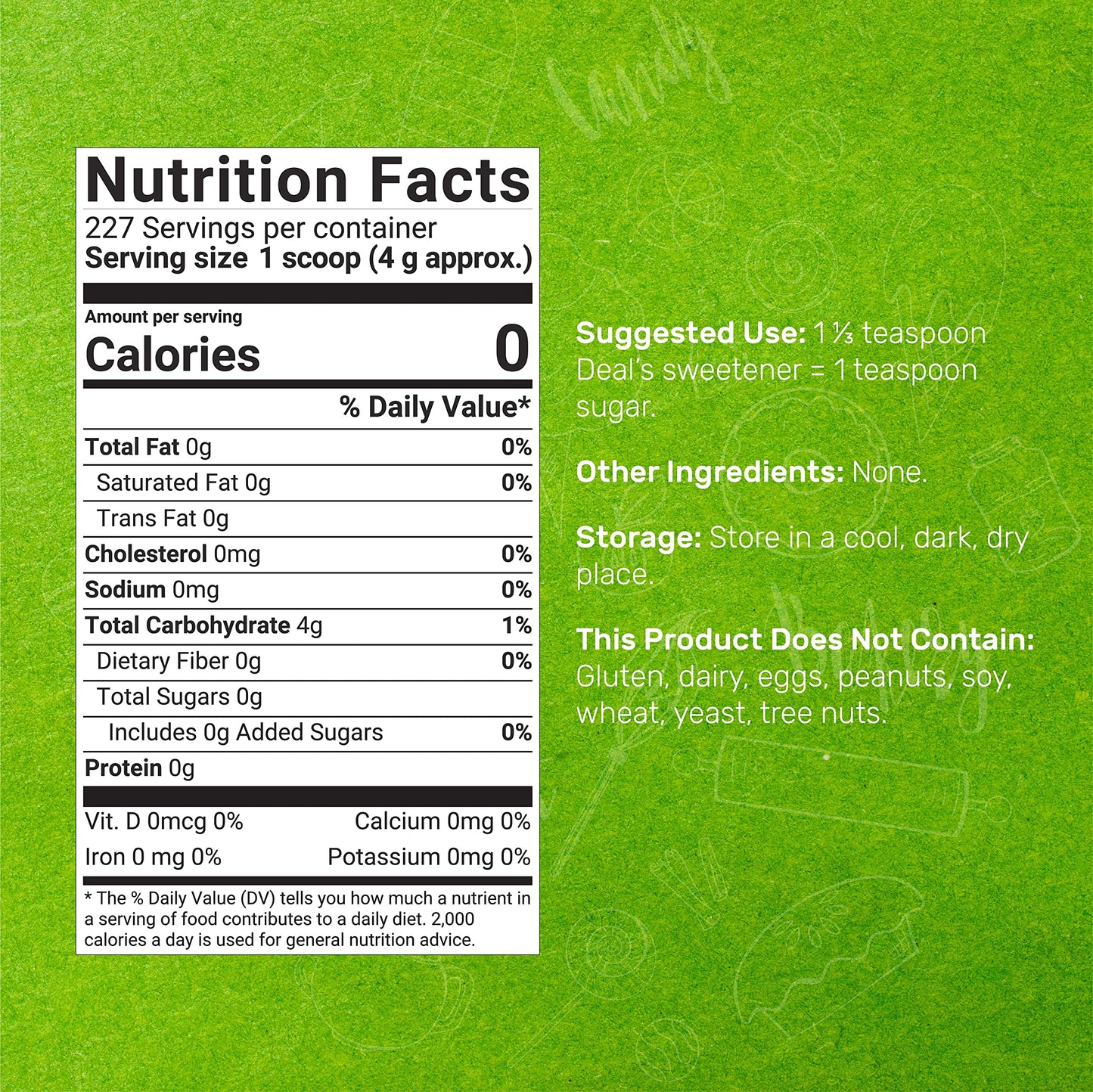 Allulose Sweetener 6 Pounds – Natural Sugar Substitutes, No Aftertaste – Keto Friendly, Vegan, Zero Net Carb, Zero Calorie – Great for Cooking & Baking