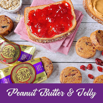 Grab The Gold PB&J Protein Bars & Immune Gummies Bundle