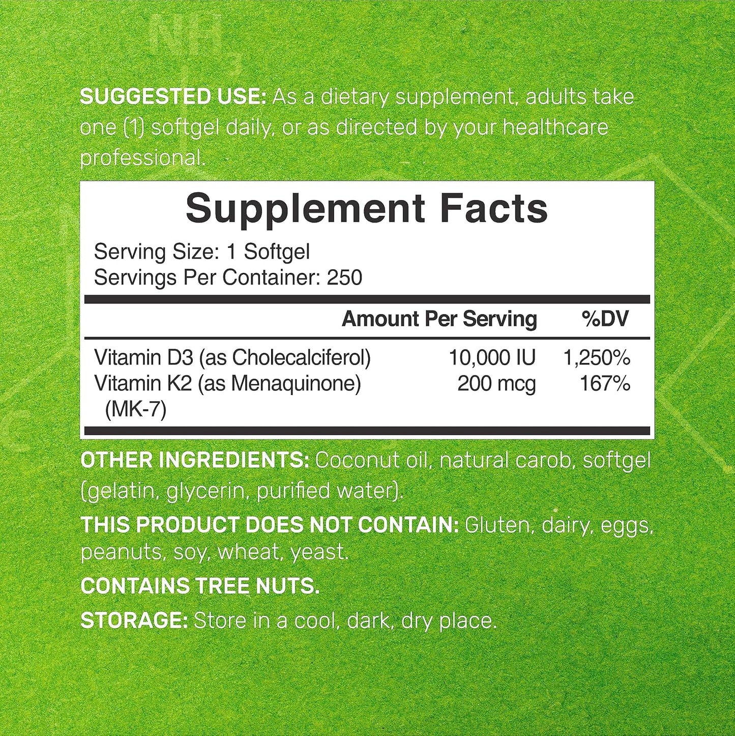 DEAL SUPPLEMENT Vitamin D3 10,000iu + K2 200mcg Softgels & Magnesium Complex Veggie Capsules Bundle – Essential Sunshine Vitamins with Coconut Oil – High Absorption Chelated Minerals, 10-in-1