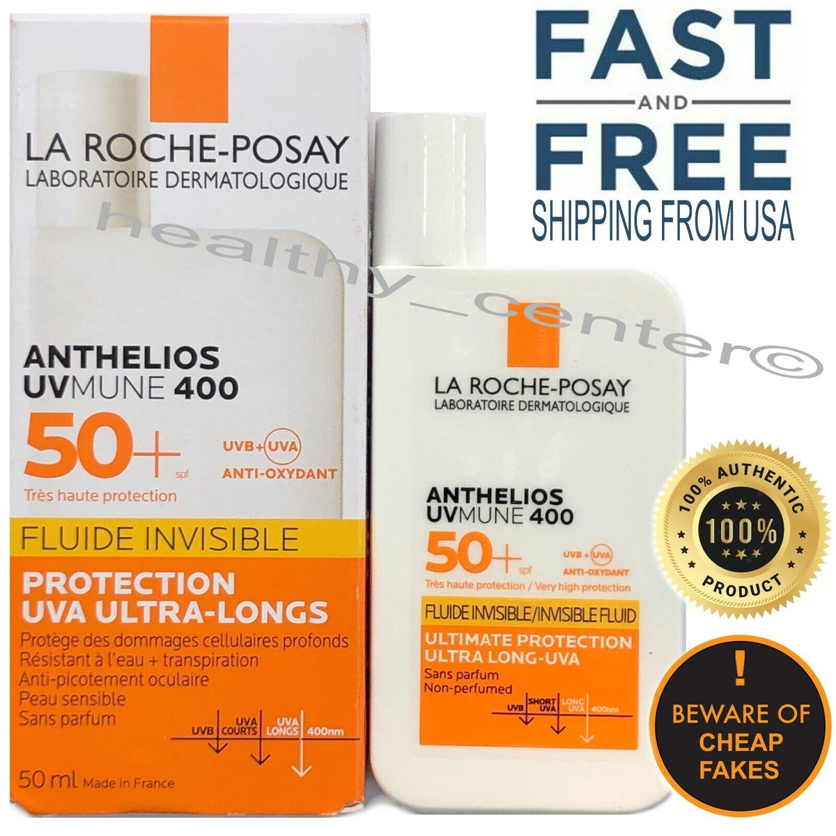 La Roche-Posay ANTHELIOS UVmune 400 Invisible Non-Perfumed Fluid