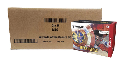 SEALED CASE! 6x Bundle Marvel Super Heroes MSH MTG