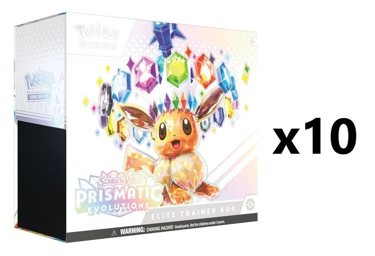 SEALED CASE! 10x Elite Trainer Box SV8.5 Prismatic Evolutions Pokemon TCG