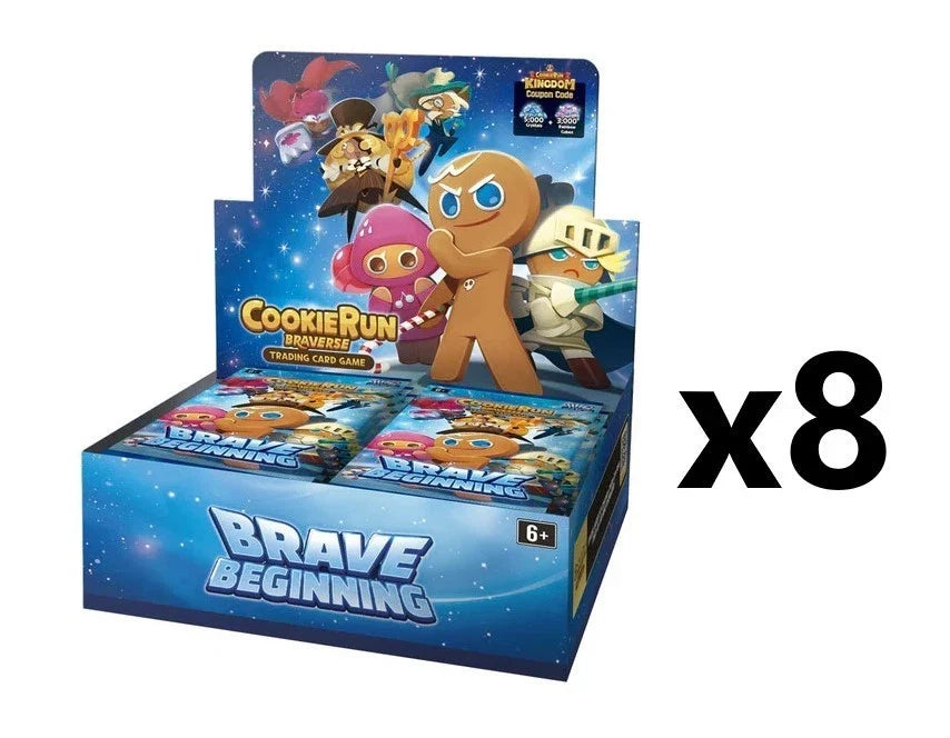 SEALED CASE! 8x CookieRun Braverse TCG: Brave Beginning (English) Booster Box