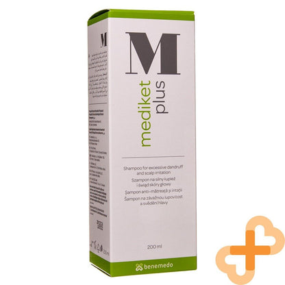 MEDIKET PLUS Shampoo For Dry Scalp Skin and Hair Care 200 ml Anti Dandruff