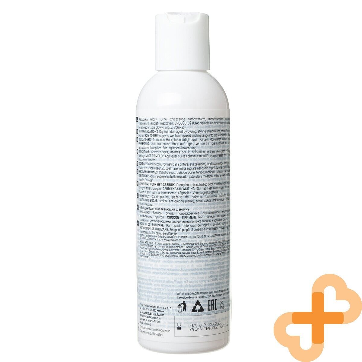 SEBORADIN revitalizing Shampoo Restoring for Dyed Dry Damaged Hair