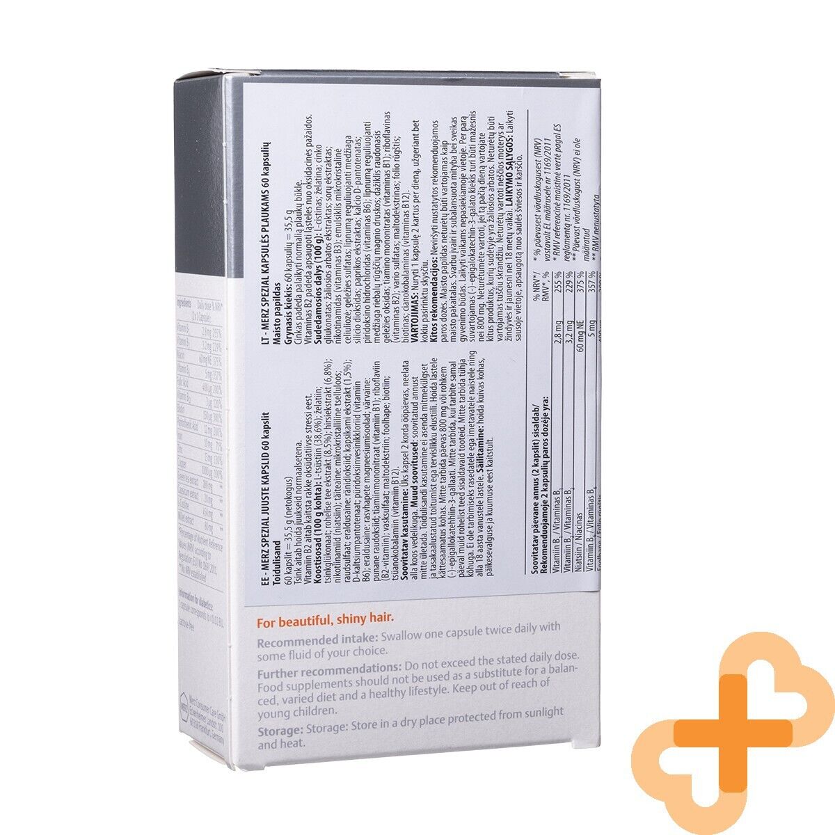 MERZ SPEZIAL Hair 60 Capsules Supplement for Strong and Beautiful Hair