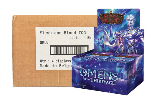 SEALED CASE! 4x Flesh & Blood: Omens of the Third Age Booster Box