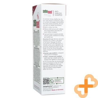 SEBAMED Anti - Hairloss Shampoo 200ml For All Hair Types Ginkgo Biloba