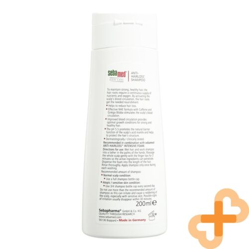 SEBAMED Anti - Hairloss Shampoo 200ml For All Hair Types Ginkgo Biloba